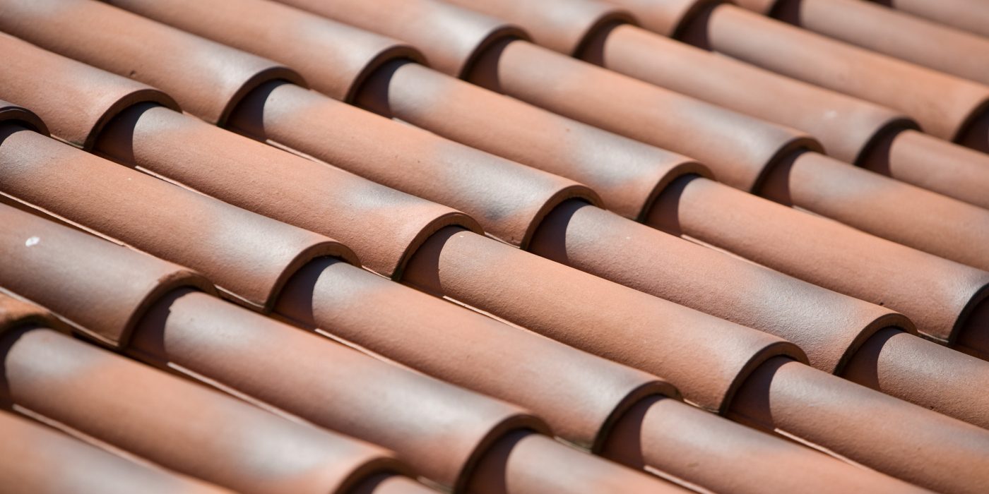 Single family house with monk and nun roof tile Poland